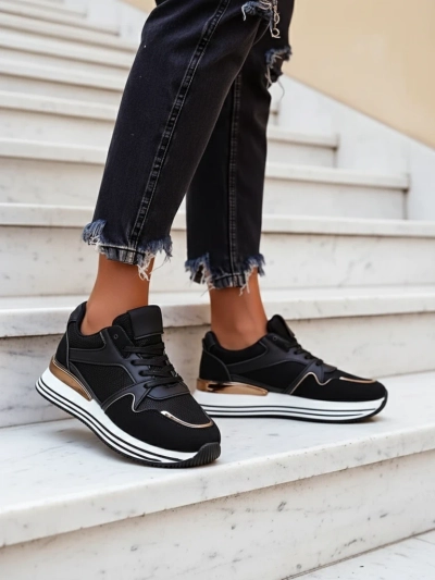 Royalfashion Baskets de sport plateforme pour femmes Erixo