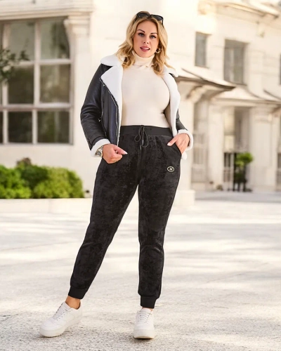Royalfashion Pantalons de survêtement isolés pour femmes en GRANDE TAILLE