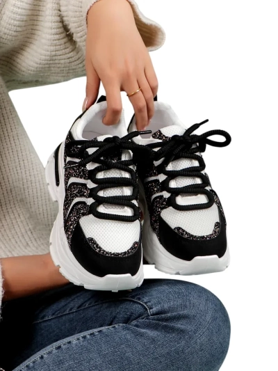 Royalfashion Baskets Sportives à Plateforme pour Femmes Angello