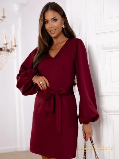 Robe courte pour femmes avec ceinture Bella Vica