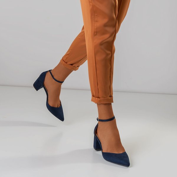 Sandales femme bleu marine sur le poteau Rumil - Footwear