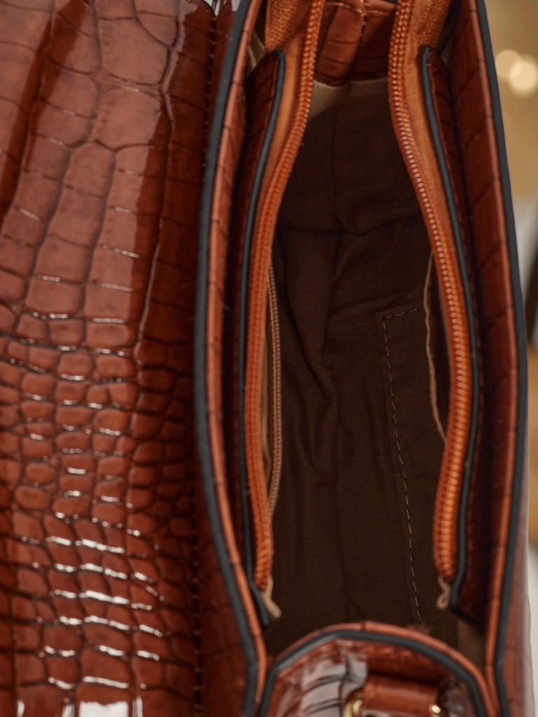 Petit sac à main verni pour femme en cuir écologique Lunaya