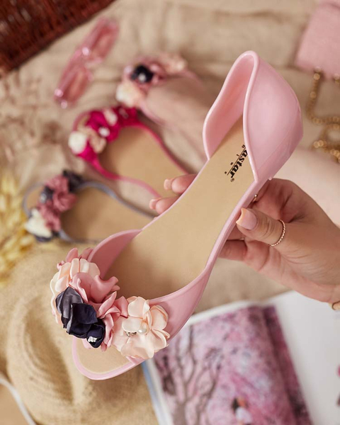 Royalfashion Ballerines en caoutchouc avec fleur Koddies
