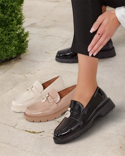 Royalfashion Mocassins laqués pour femme Bemies