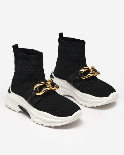 High Deveris Baskets noires pour femmes - Chaussures