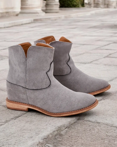 Royalfashion Bottines style cow-boy sur un talon couvert Bluestone