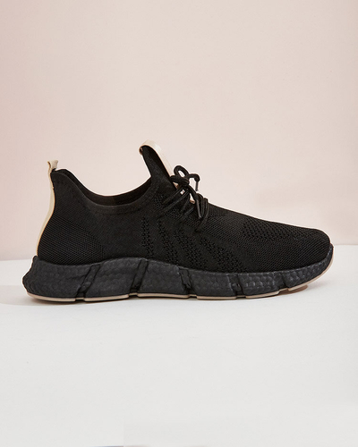 Chaussures de sport noires et beiges pour femmes Bommgi - Footwear