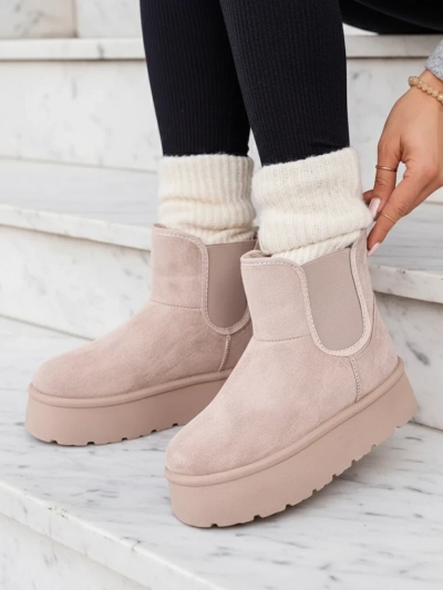 Royalfashion Bottes courtes Nomas a'la bottes de neige pour femmes