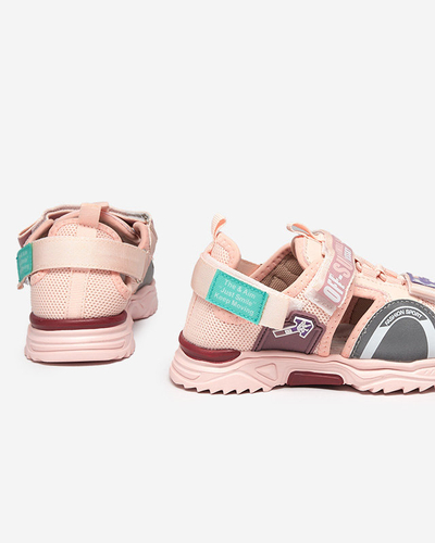 Sandales enfant velcro rose Wukapi - Chaussures