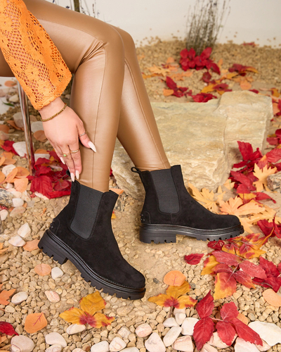 Royalfashion Bottes Comfy Walk isolées pour femmes, noires