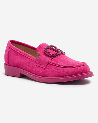 Fuchsia mocassins pour femmes avec décoration Fogras- Footwear