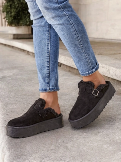 Royalfashion Bottines courtes sans talons pour femmes Poctes