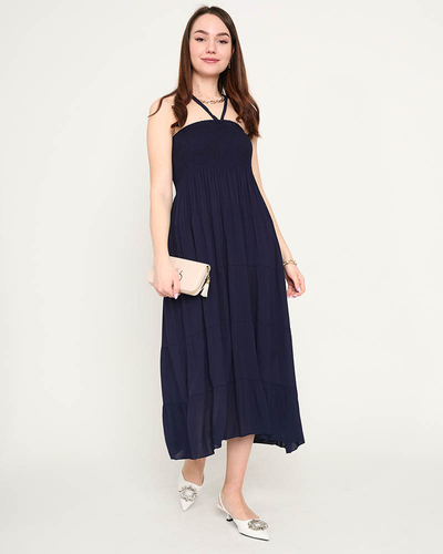Robe midi marine GRANDE TAILLE - Vêtements