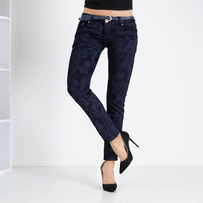 Jean skinny femme bleu marine - Vêtements