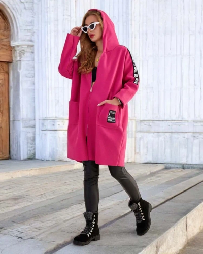 Royalfashion Veste a'la femme manteau jusqu'aux genoux