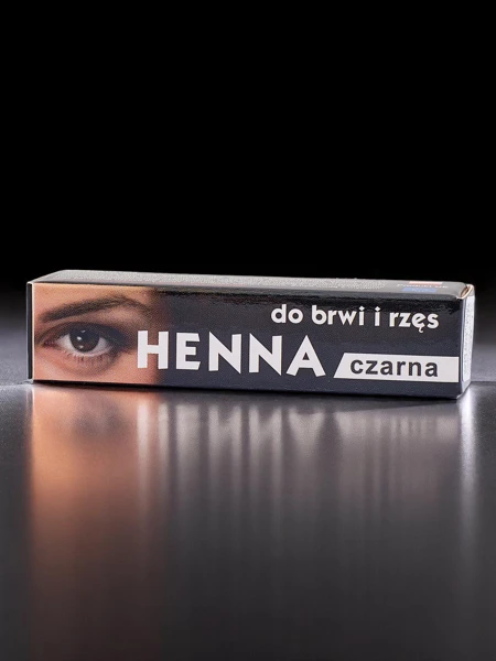 Poudre noire de henné pour sourcils et cils