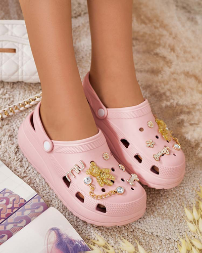 Royalfashion Tongs en caoutchouc pour femme avec ornements Fescas