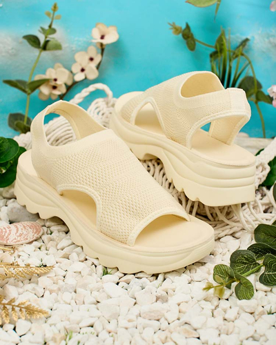 Royalfashion Sandales pour femmes avec tige Viss
