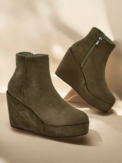 Bottines à talons compensés pour femmes de Royalfashion Sieffa