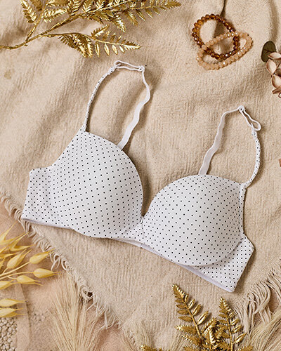 Royalfashion Soutien-gorge à pois pour femme