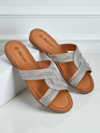 Royalfashion Mules tressées pour femmes Woven Breeze