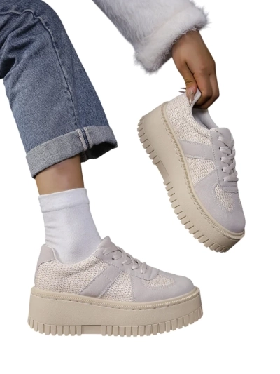 Royalfashion Sneakers à plateforme pour femmes Venusoe