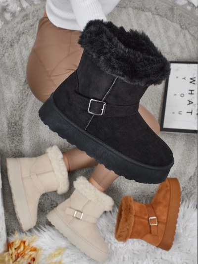 Royalfashion Bottes courtes de style bottes de neige pour femmes Myrelle