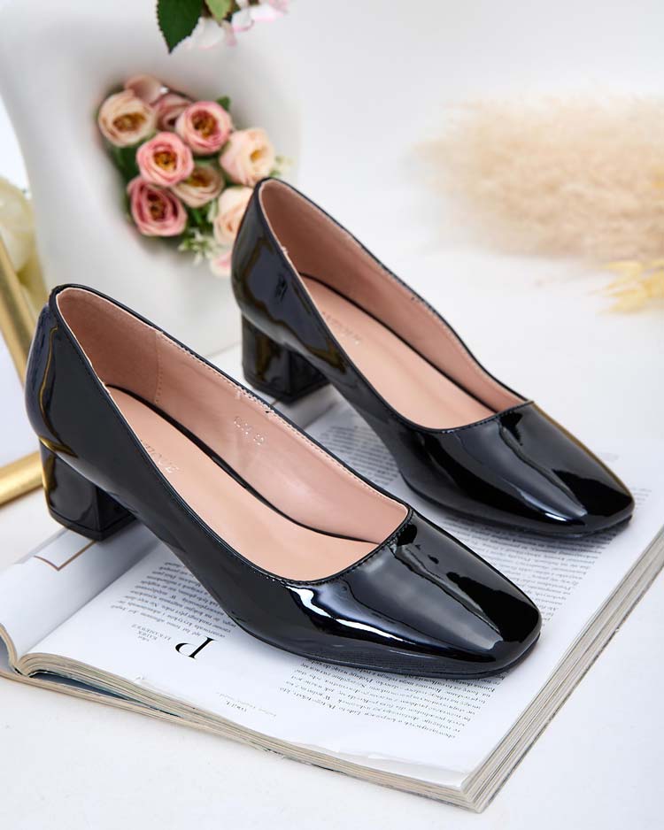 Royalfashion Escarpins bas à talon aiguille pour femme Eless