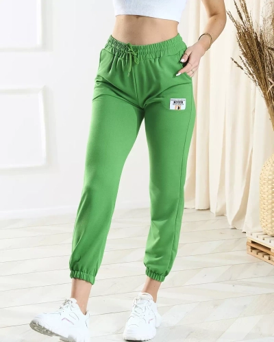 Pantalon de survêtement vert foncé pour femme - Vêtements