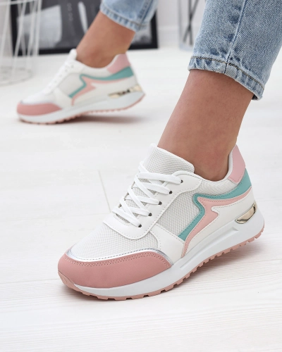 OUTLET Chaussures de sport blanches et roses pour femmes Vegris - Footwear