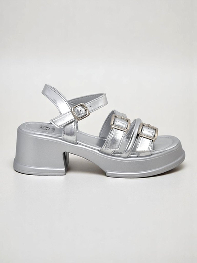 Royalfashion Sandales à talon bas pour femme Otteze