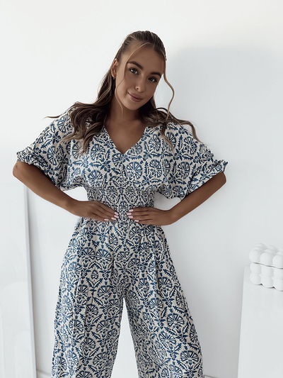 Royalfashion Combinaison à motifs pour femme