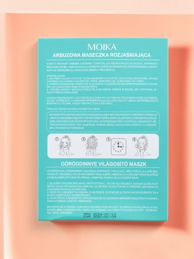 MOIKA Masque en tissu éclaircissant à la pastèque