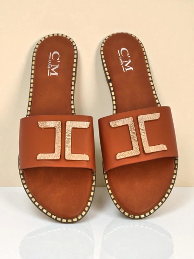Royalfashion Mules pour femme en similicuir avec décoration Gildra