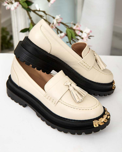 Royalfashion Mocassins à glands pour femme Fresosne