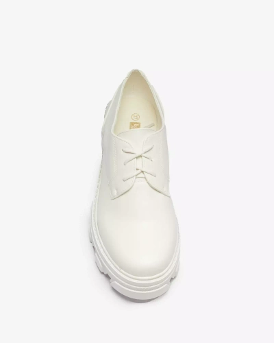 Demi-bottes blanches pour femme Delgor- Footwear