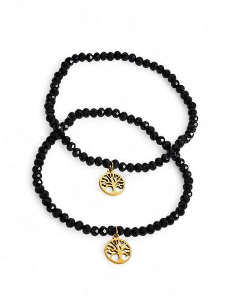 Royalfashion Deux Bracelets pour femmes avec pendentif arbre