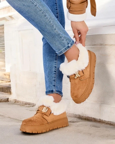 Royalfashion Bottes courtes pour femmes a'la bottes de neige Dobis
