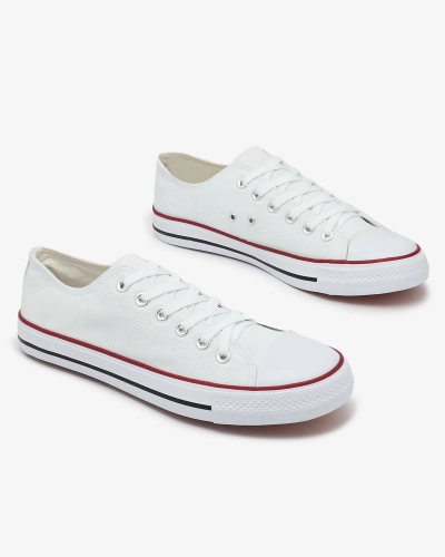 OUTLET Royalfashion Blanc baskets à lacets Ekileff pour homme