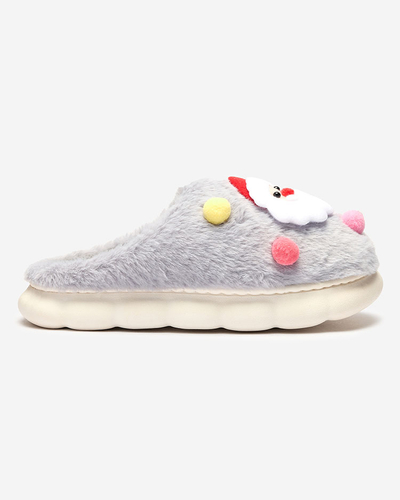 Royalfashion Chaussons de Noël pour femme en gris Fertemse