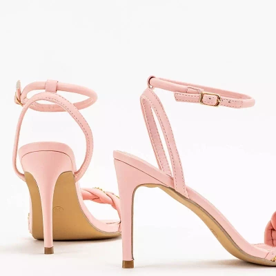 OUTLET Sandales femme roses sur talon haut Tenedi - Footwear