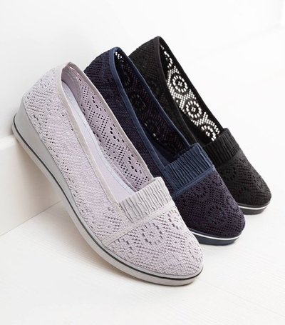 Baskets basses compensées grises Faser - Chaussures