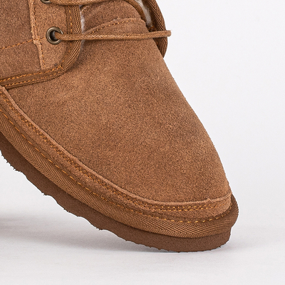 Bottines Enfant Venus Camel Cuir Confortables pour l'Automne