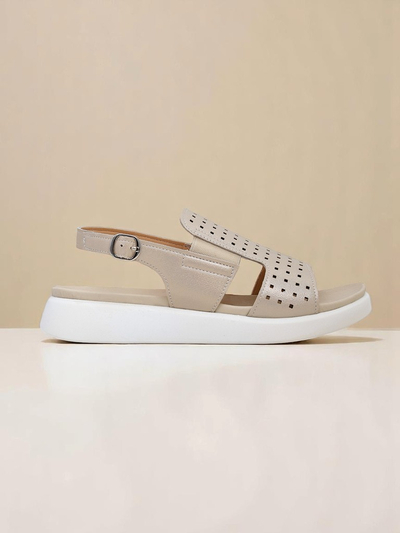 Royalfashion Sandales pour femmes à semelle épaisse BreezyStep