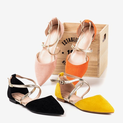 Ballerines noires pour femmes à talons plats Vosia - Footwear