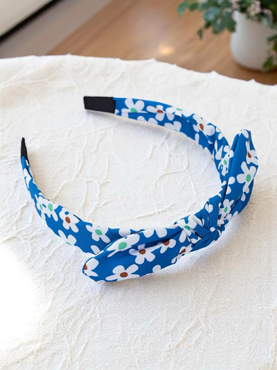 Royalfashion Serre-tête avec un nœud à motif floral Florinka