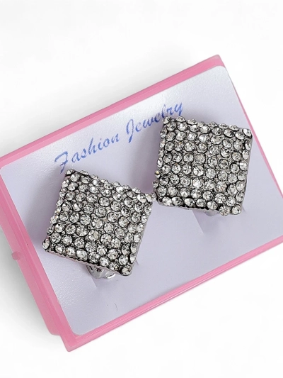 Royalfashion Boucles d'oreilles à clip pour femmes avec zircons