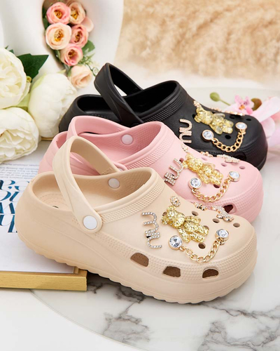 Royalfashion Tongs en caoutchouc pour femme avec ornements Fescas