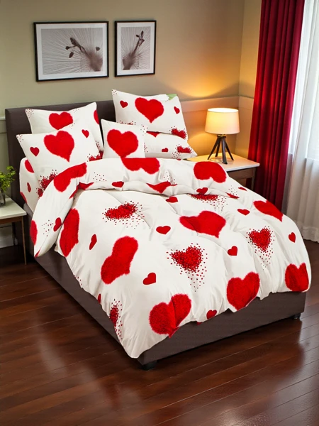 Royalfashion Ensemble de literie à motifs 160x200 3 PIÈCES