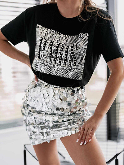 Royalfashion T-shirt imprimé pour femme